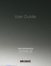 audio research REFERENCE PHONO 10 User Manual