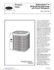 Carrier Performance 12 38YZA Product Data