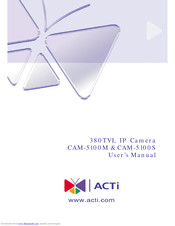 ACTi CAM-5100S User Manual