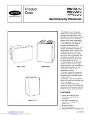 Carrier HRVCCSVC Product Data