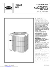 Carrier SYNERGY 2000 38YDA Product Data