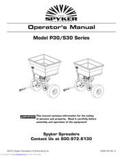 SPYKER P30 Series Operator's Manual