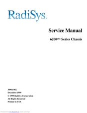 RadiSys 6200plus Series Service Manual