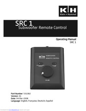 K + H SRC 1 Operating Manual