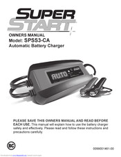 Super Start SPSS3-CA Owner's Manual