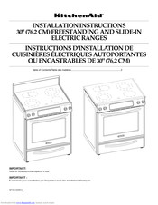 KitchenAid W10440551A Installation Instructions Manual