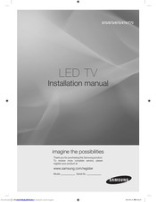 Samsung HG39EC470 Installation Manual