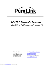 Pure Link AD-210 Owner's Manual