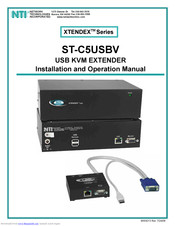 NTI XTENDEX ST-C5USBV Installation And Operation Manual