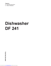 Gaggenau DF 241 Operating Instructions Manual