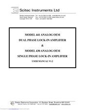 Scitec 441 User Manual