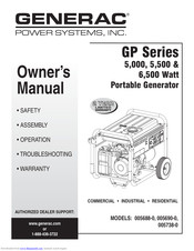 Generac Power Systems 005738-0 Owner's Manual