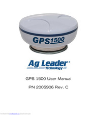 Ag Leader Technology GPS 1500 User Manual