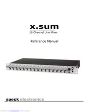 Speck x.sum Reference Manual