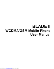 ZTE Blade Ii User Manual