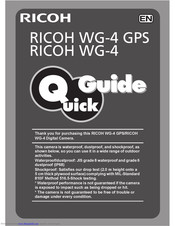Ricoh WG-4 Quick Manual