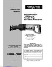 Porter-Cable TIGERCLAW 750 Instruction Manual