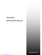 WatchNet ERTSH Manual