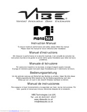 Vibe Monobox III Instruction Manual