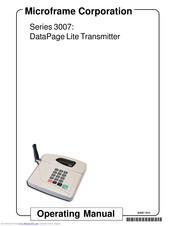 Microframe Corporation DataPage Lite 3007 Series Operating Manual