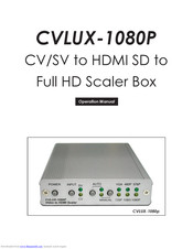 Cypress CVLUX-1080P Operation Manual