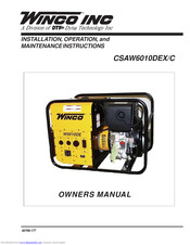 Winco CSAW6010DEX/C Owner's Manual