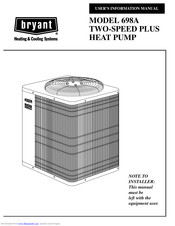 Bryant 698A User's Information Manual