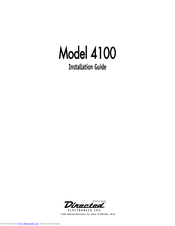 Directed Electronics 4100 Installation Manual