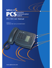 Splicecom PCS 100 User Manual