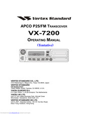 Vertex Standard VX-7200 Operating Manual