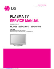 LG 50PG70FD Service Manual