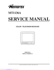Memorex MT1136A Service Manual