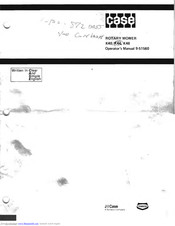 Case K40 Operator's Manual