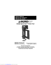 Roto Zip Tool Spiral Saw SCS02 Owner's Manual