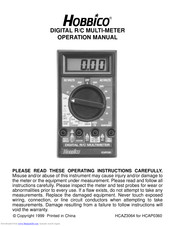 Hobbico HCAP0360 Operation Manual