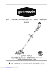 Greenworks 21132 Owner's Manual