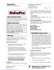 StormPro 27-AGM Operation Manual