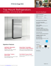 Frigidaire FFHT1826L S Specifications