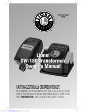 Lionel GW-180 Owner's Manual