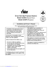 Valor 534AP Installation And Owner's Manual