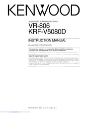 Kenwood krf v5080d Instruction Manual
