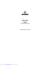 BRONDI FX-4 Twin Instruction Manual