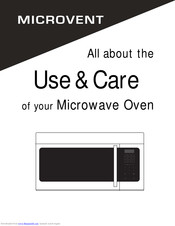 Microvent Microwave Oven Use & Care Manual