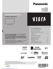 Panasonic Viera TX-P42X20E Operating Instructions Manual