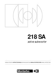 Montarbo 218 SA Instruction Manual