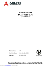 ADLINK Technology PCIS-8580-4S User Manual