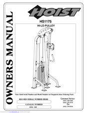 Hoist Fitness HI-LO PULLEY HS1175 Owner's Manual
