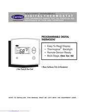 Carrier TSTATCCPSE01 User's Information Manual