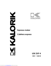 Kalorik USK EXP 4 Operating Instructions Manual