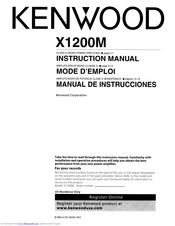 Kenwood X600F - Excelon - Car Amplifier Instruction Manual